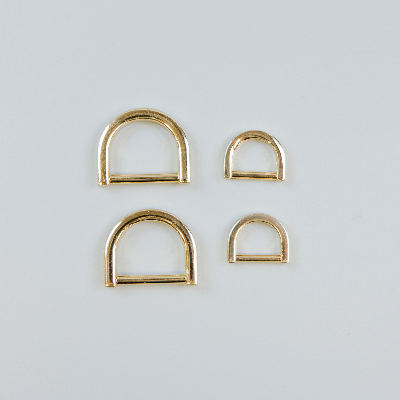 Gold and Silver D-rings for home bag making 