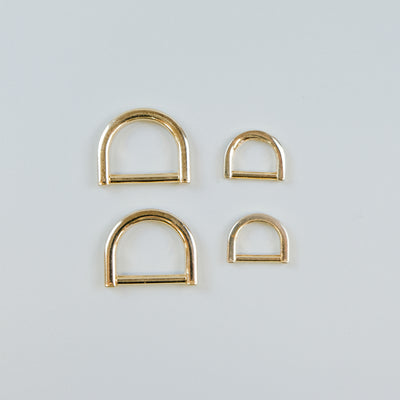 Gold and Silver D-rings for home bag making 