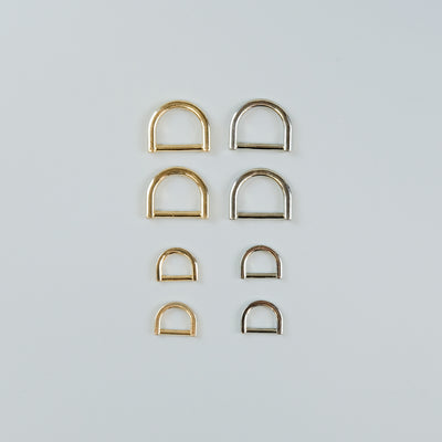 Gold and Silver D-rings for home bag making 